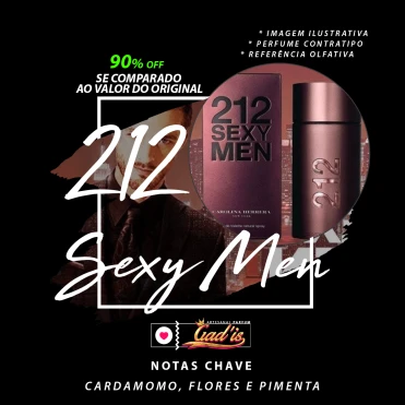 Perfume Similar Gadis 02 Inspirado em 212 Sexy Men Contratipo
